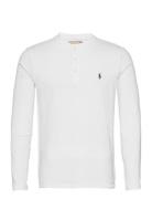 Slub Jersey Henley Shirt Tops T-Langærmet Skjorte White Polo Ralph Lauren