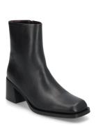 Classic Leather Boots Shoes Boots Ankle Boots Ankle Boots With Heel Black Filippa K