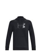 Ua Armour Fleece Big Logo Hd Tops Sweatshirts & Hoodies Hoodies Black Under Armour