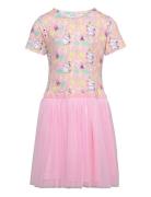 Dancers Tulle Dress Dresses & Skirts Dresses Casual Dresses Short-sleeved Casual Dresses Pink MUMIN