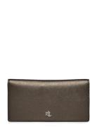 Crosshatch Leather Slim Wallet Bags Card Holders & Wallets Wallets Brown Lauren Ralph Lauren