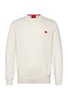 San Cassius-C1 Designers Knitwear Round Necks Cream HUGO