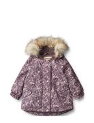 Jacket Mathilde Tech Outerwear Shell Clothing Shell Jacket Purple Wheat