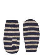 Bergen Striped Mittens Accessories Gloves & Mittens Mittens Navy Mp Denmark