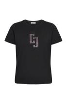 Cc Rhinest T-Shirt Tops T-shirts & Tops Short-sleeved Black Coster Copenhagen