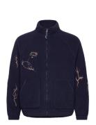 Balmy Jacket-Maritime Blue Tops Sweatshirts & Hoodies Fleeces & Midlayers Navy Edwin