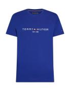 Tommy Logo Tee Tops T-Kortærmet Skjorte Blue Tommy Hilfiger