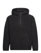 Hooded Sherpa Pullover Jet Bla Tops Sweatshirts & Hoodies Hoodies Black LEVI´S Men