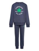 Converse Dissected Chuck Patch Fleece Crew Set Sets Sweatsuits Navy Converse