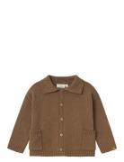 Nmmtheo Ls Loose Knit Card Lil Tops Shirts Long-sleeved Shirts Brown Lil'Atelier