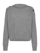 Boat-Neck Sweat.l/S Tops Knitwear Jumpers Grey United Colors Of Benetton