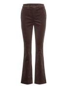 High-Rise Corduroy Boot Trouser Bottoms Trousers Flared Brown Lauren Ralph Lauren