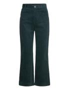 Regular Waist Straight Leg Corduroy Trousers Bottoms Trousers Straight Leg Green Monki