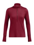 Ua Launch Pro Half Zip Sport Sweatshirts & Hoodies Sweatshirts Burgundy Under Armour