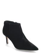 Lizie Velvet Bootie Shoes Boots Ankle Boots Ankle Boots With Heel Black Lauren Ralph Lauren