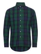 Brushed Blackwatch Chk Rf Shirt Tops Shirts Casual Green Tommy Hilfiger