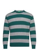 Sweater L/S Tops Sweatshirts & Hoodies Sweatshirts Green United Colors Of Benetton