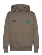 Compact Cotton Dm Sweat Tops Sweatshirts & Hoodies Hoodies Brown Mads Nørgaard