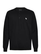 Anf Mens Knits Tops T-Langærmet Skjorte Black Abercrombie & Fitch