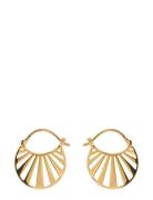 Small Misty Light Earrings Accessories Jewellery Earrings Hoops Gold Pernille Corydon