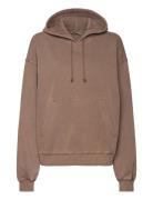 Essence Standard Hoodie Tops Sweatshirts & Hoodies Sweatshirts Beige Weekday