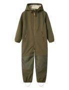 Nmmlaalfa Suit 1Fo Lil Outerwear Coveralls Shell Coveralls Green Lil'Atelier