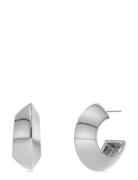 Bead Creoles L Accessories Jewellery Earrings Hoops Silver Edblad