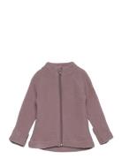 Wool Baby Jacket Outerwear Fleece Outerwear Fleece Jackets Purple Mikk-line