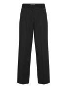 Slfeli-Rita Mw Wide Pant Bottoms Trousers Wide Leg Black Selected Femme