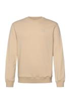 Essential Logo Badge Crew Tops Sweatshirts & Hoodies Sweatshirts Cream Scotch & Soda