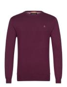 Essential Viscose Sweater Tops Knitwear Round Necks Burgundy Scotch & Soda