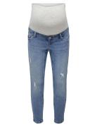 Olmcatwalk Hw Mom Ak Des Dnm Pim040 Noos Bottoms Jeans Straight-regular Blue Only Maternity