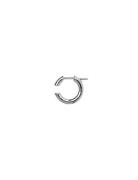 Disrupted 14 Hoop Accessories Jewellery Earrings Single Earring Silver Maria Black