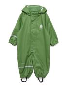 Rainwear Suit -Solid Pu Outerwear Coveralls Rainwear Coveralls Green CeLaVi