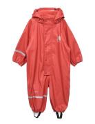 Rainwear Suit -Solid Pu Outerwear Coveralls Rainwear Coveralls Red CeLaVi