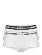 Puma Women Mini Short 2P Pack Sport Panties Hipster & Boyshorts White PUMA