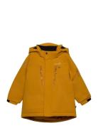 Helicopter Winter Jacket Kids Sport Snow-ski Clothing Snow-ski Jacket Yellow ISBJÖRN Of Sweden