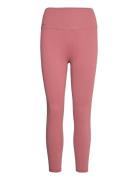 Pink Beat Ribbed Seamless Tights 7/8 Bottoms Running-training Tights Pink Aim´n