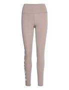 Word Espresso Melange Soft Tights Bottoms Running-training Tights Pink Aim´n