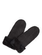 Jasminmbg Sheepskin Mitten Accessories Gloves Thumb Gloves Black Markberg