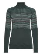 Silja H/Z Sport Base Layer Tops Green Kari Traa