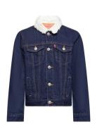 Levi's® Sherpa Trucker Jacket Outerwear Jackets & Coats Denim & Corduroy Blue Levi's