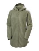 W Maud Pile Jacket Tops Sweatshirts & Hoodies Fleeces & Midlayers Green Helly Hansen