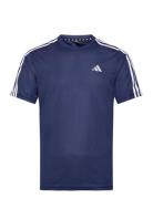 Tr-Es Base 3S T Sport Men Sports Clothes Sport Tops Sport T-Skjorte Navy Adidas Performance