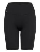 Ribbed Seamless Biker Shorts Bottoms Running-training Tights Black Aim´n