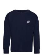 Nsw Relaxed Ls Lbr Tee / Nsw Relaxed Ls Lbr Tee Sport T-shirts Long-sleeved T-Skjorte Navy Nike