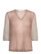 Ashley Top Designers Blouses Long-sleeved Pink Ida Sjöstedt