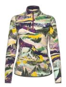 W 100 Glacier Printed 1/4 Zip - Eu Sport Sport Clothing Sport Fleeces & Midlayers Multi/patterned The North Face