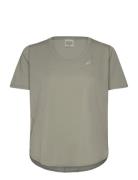 Road V-Neck Ss Top Sport Women Sport Clothing Sports Tops & T-shirts Sport T-Skjorte Green Asics