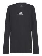 Team Base Tee Y Sport T-shirts Long-sleeved T-Skjorte Black Adidas Performance